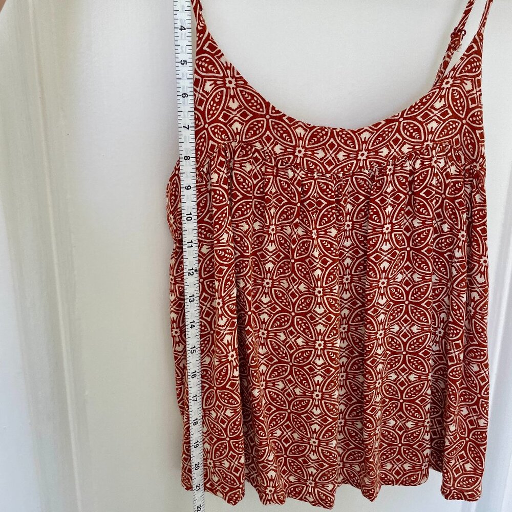 Bila77 Flowy Cropped Burnt Orange Tank Top - Picture 7 of 10